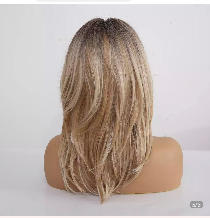 Synthetic Wigs Long Straight Layered Hair